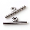 Tarnish Resistant 304 Stainless Steel Toggle Clasps STAS-Q195-85-3