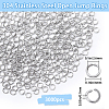 SOFPLATE 304 3000pcs Stainless Steel Open Jump Rings STAS-SP0001-63C-2