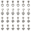 32Pcs 4 Styles  Tibetan Style Alloy European Dangle Charms FIND-UN0015-62-1