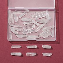 35Pcs Natural Quartz Crystal Beads G-FS0002-44
