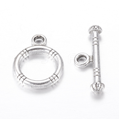 Tibetan Style Alloy Toggle Clasps X-LF0161Y-NF-1