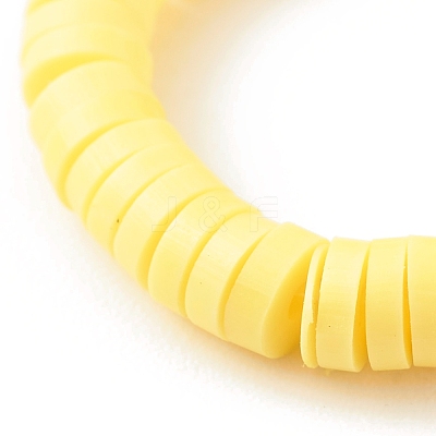 Handmade Polymer Clay Beaded Stretch Rings RJEW-JR00355-1