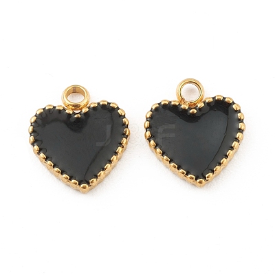 Fashion 304 Stainless Steel Enamel Charms STAS-Z009-12G-1