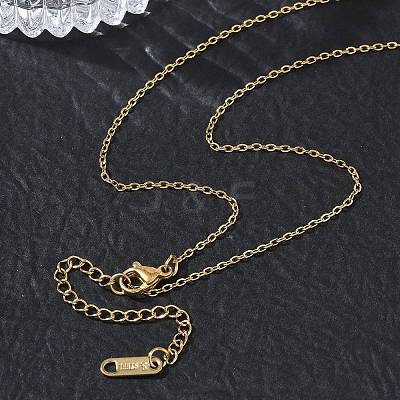 1.5MM 304 Stainless Steel Cable Chain Necklaces for Women SA-CBACA62-02G-1