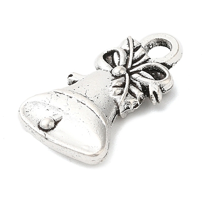Tibetan Style Alloy Small Bell Pendants TIBEP-R343-02AS-LF-1