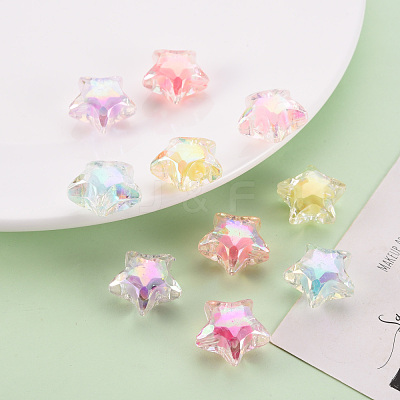 Transparent Acrylic Beads TACR-S152-18D-1