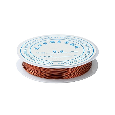 Round Copper Jewelry Wire CWIR-S002-0.5mm-M-1