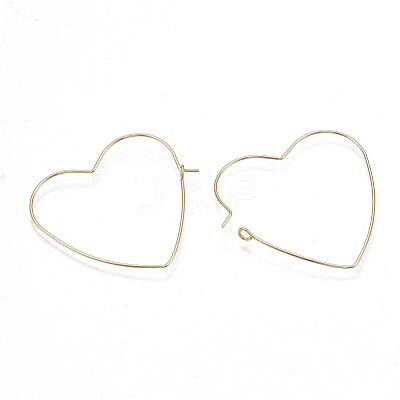 Brass Earring Hooks KK-T038-429G-1
