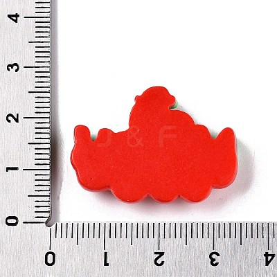 Christmas Opaque Resin Decoden Cabochons RESI-N039-114A-1