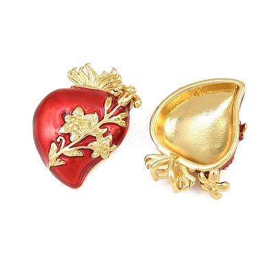 Brass Enamel Pendants KK-CBACBC6-02B-G-1