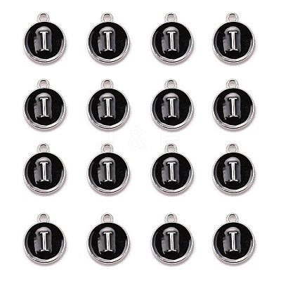 Platinum Plated Alloy Charms LS-ENAM-S118-02I-P-1