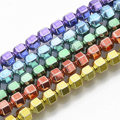 Electroplated Non-magnetic Synthetic Hematite Beads Strands G-S365-003A-1