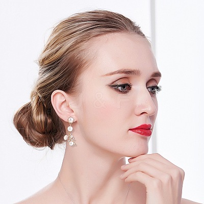 DIY Flower Drop Earring Making Kit DIY-SZ0009-77-1