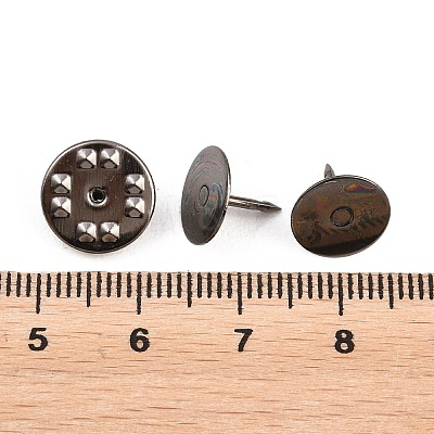 50Pcs Iron Butterfly Clutches Pin Backs IFIN-H066-01B-1