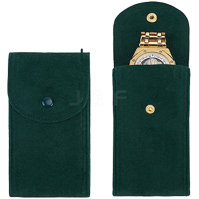 Rectangle Velvet Watch Storage Bag AJEW-CN0008-18A-1