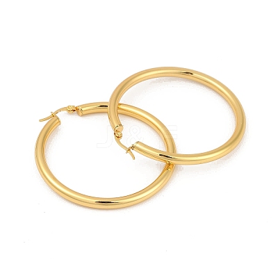 304 Stainless Steel Hoop Earrings EJEW-H358-08G-A-1
