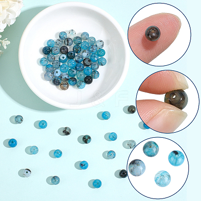 100Pcs Dyed Natural Dragon Veins Agate Beads G-PA0002-39B-1