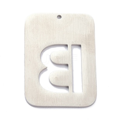 Non-Tarnish 304 Stainless Steel Pendants STAS-K216-49B-P-1