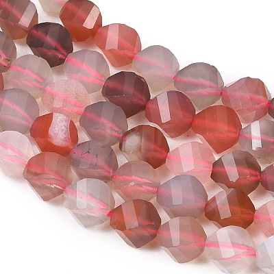 Natural Pink Botswana Agate Beads Strands G-P611-C07-01-1