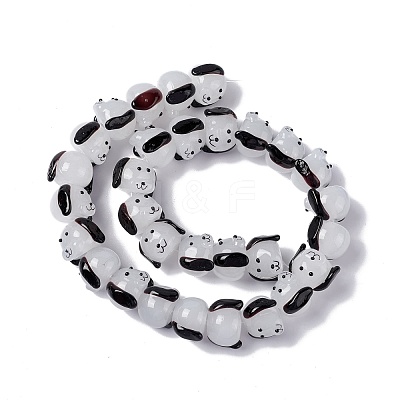 Handmade Lampwork Beads Strand LAMP-E028-02F-1