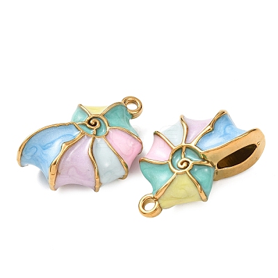 304 Stainless Steel Enamel Pendants X-STAS-N114-11G-01-1