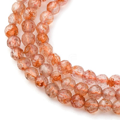 Natural Gold Sunstone Beads Strands G-B142-A02-2mm-1