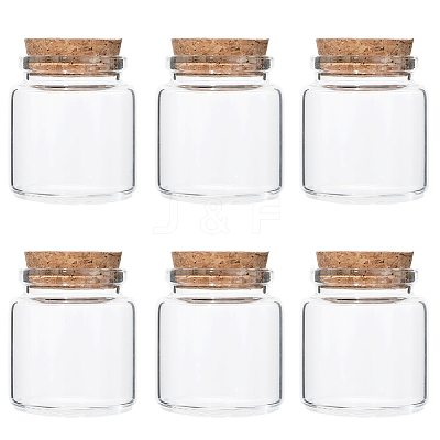 Glass Jar Glass Bottles Bead Containers AJEW-SP0003-91B-1