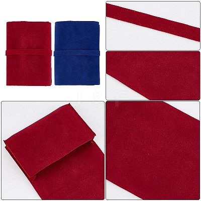 2Pcs Rectangle Velvet Tarot Cards Storage Bags TP-CN0001-16B-1