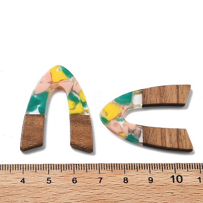 Resin and Walnut Pendants FIND-R051-11F-1