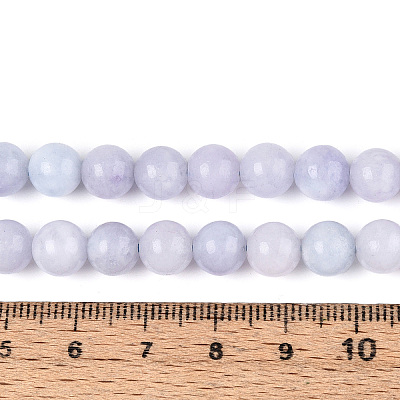 Natural Chalcedony Beads Strands G-S333-8mm-004-01-1