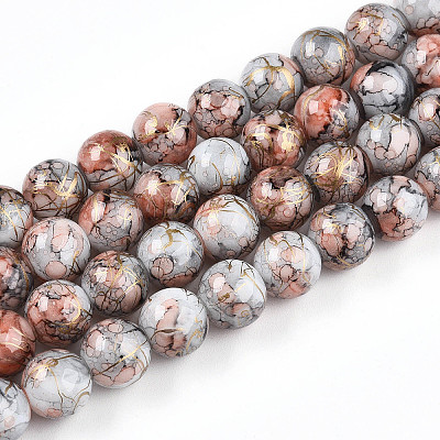 Baking Paint Glass Beads X1-DGLA-N003-10mm-B05-1