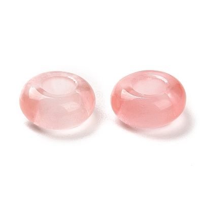 Watermelon Stone Glass European Beads G-R488-02I-1