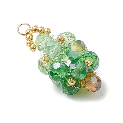 Glass Christmas Tree Pendants PALLOY-MZ00976-02-1