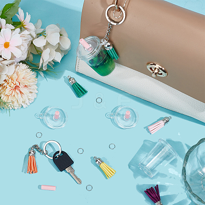DIY Miniature Drink Cup Shape Keychain DIY-FP0001-62-1