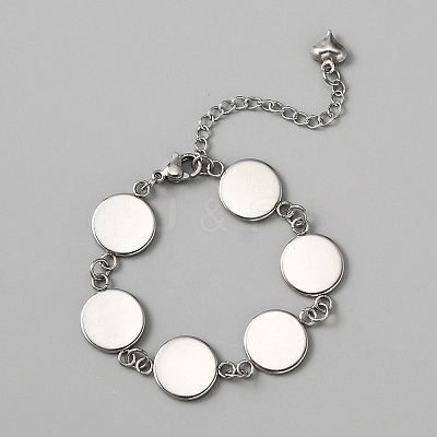 304 Stainless Steel Link Bracelet Making LS-FIND-WH0117-25P-1