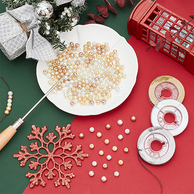 DIY Imitation Pearl Bracelet Necklace Making Kit DIY-PH0009-35-1