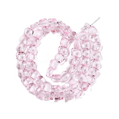 Electroplate Glass Beads Strands EGLA-N012-07F-1