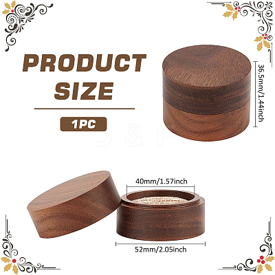 Round Wood Rings Storage Boxes AJEW-WH0166-16B-1