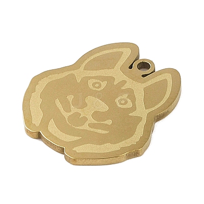 201 Stainless Steel Pendants STAS-C095-41G-1
