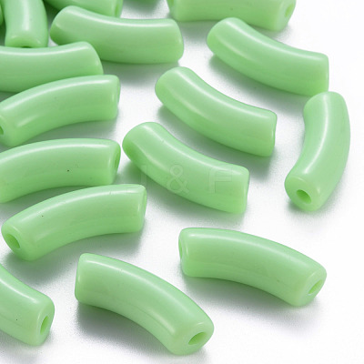 Opaque Acrylic Beads MACR-S372-001B-S028-1