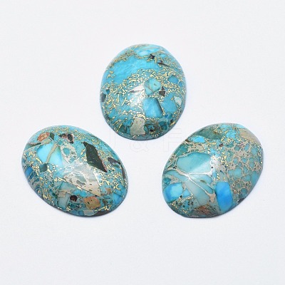 Regalite/Imperial Jasper/Sea Sediment Jasper Cabochons G-E464-42E-1