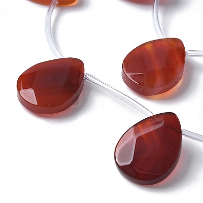 Natural Red Agate(Dyed & Heated) Beads Strands G-A259-A01-01-1
