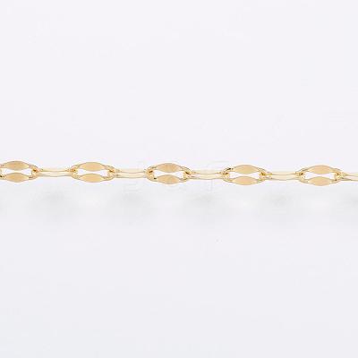 Handmade Ion Plating(IP) 304 Stainless Steel Dapped Chains CHS-H007-62G-1