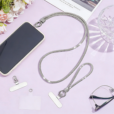 2Sets 2 Styles Alloy Mobile Phone Straps AJEW-NB0009-04A-1