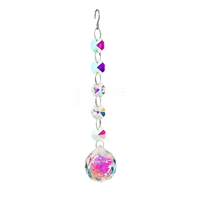 Clear AB Glass Pendant Decorations PW-WG12742-17-1