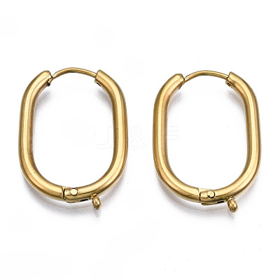 316 Surgical Stainless Steel Hoop Earrings Findings STAS-N097-055LG-1