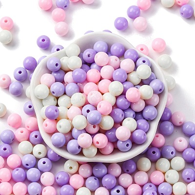 Opaque Acrylic Beads SACR-Q004-02N-1