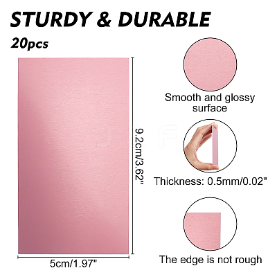 20Pcs Aluminum Heat Transfer Film Crafts DIY-NB0006-37A-1