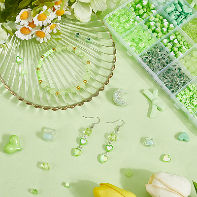 816Pcs Acrylic Beads MACR-SP0001-65B-1