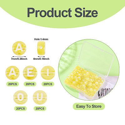 100Pcs 5 Styles Transparent Acrylic Beads TACR-TA0001-54A-1